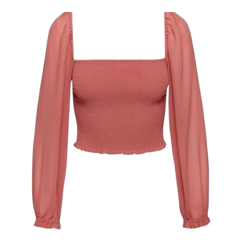 Aritzia Wilfred Saga Blouse in Warm Sienna Red Size XS